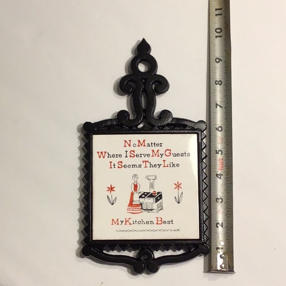 Vintage Cast Iron Kitchen Trivet - Picture 4 of 5